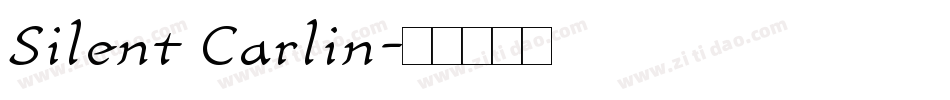 Silent Carlin字体转换